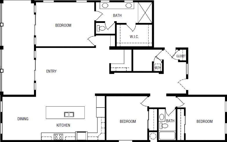 The carlsbad floor plan home features