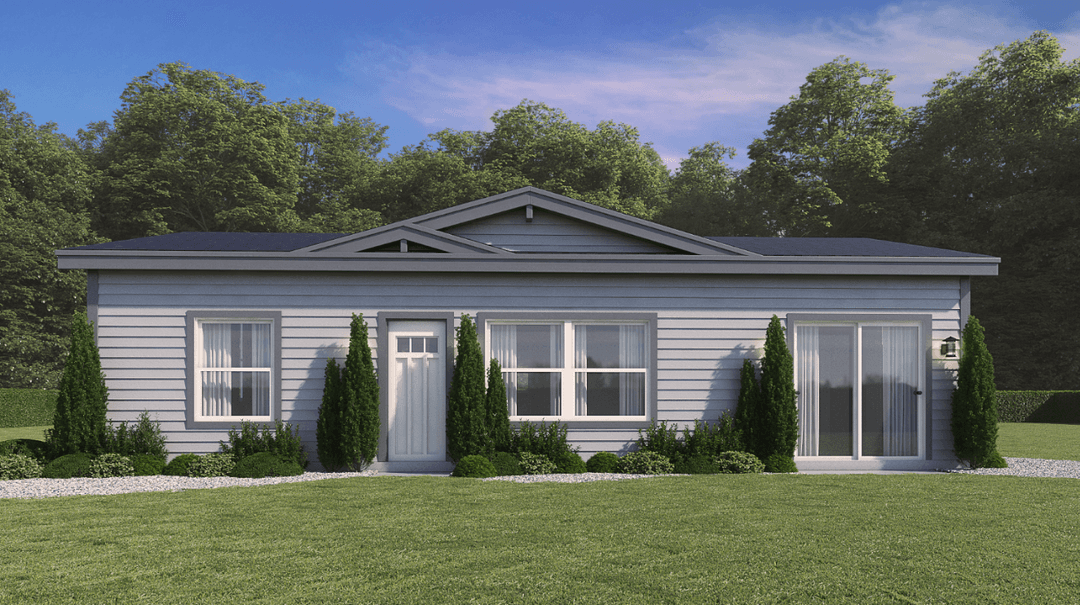 Huntington hero, elevation, and exterior home features