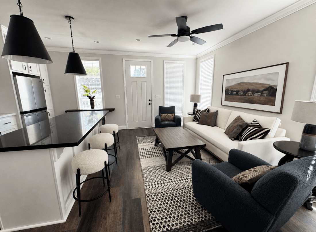 The healdsburg interior home features