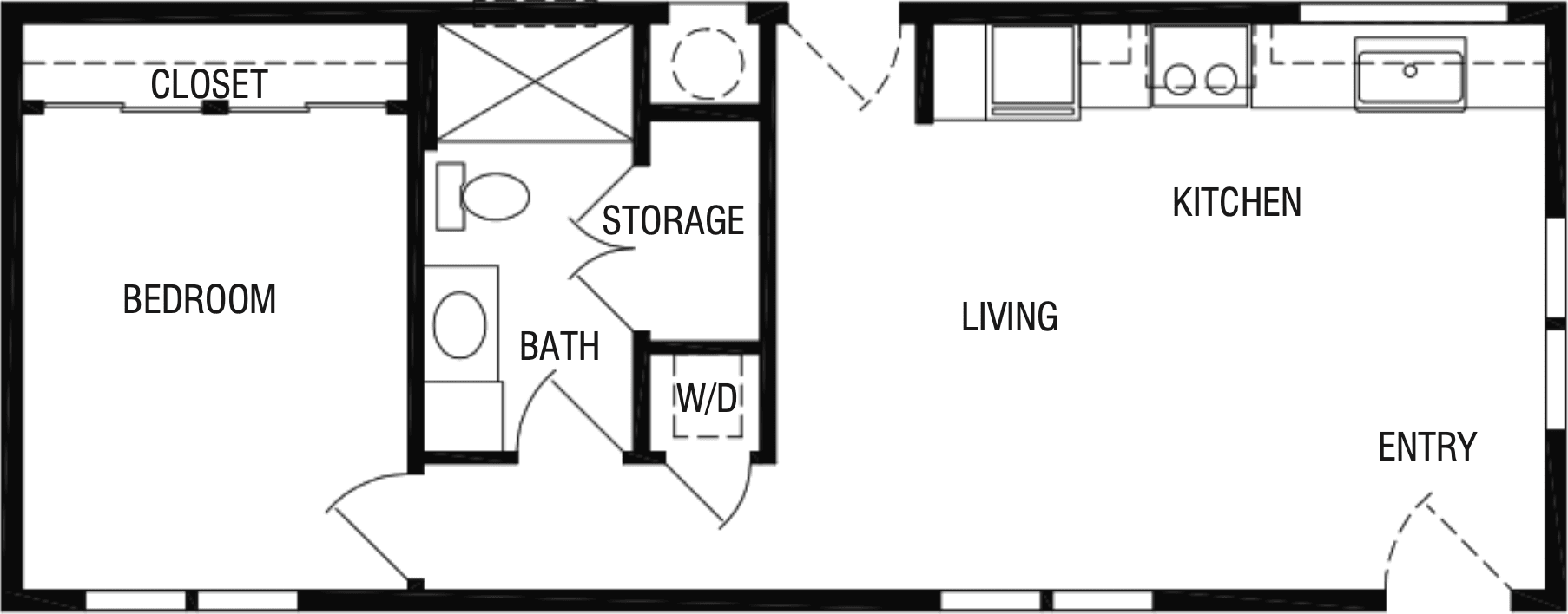 The piedmont x (39') floor plan home features