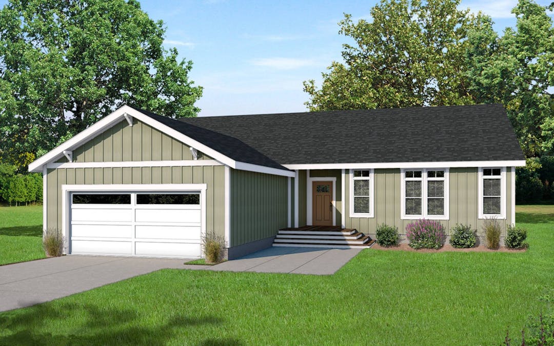 Carrington hero, elevation, and exterior home features
