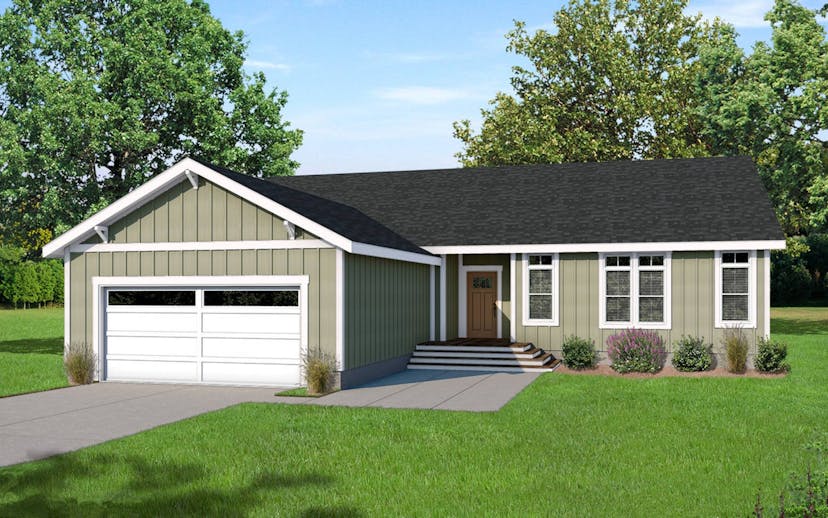 Carrington hero, elevation, and exterior home features