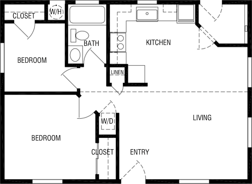 The claremont floor plan cropped home features