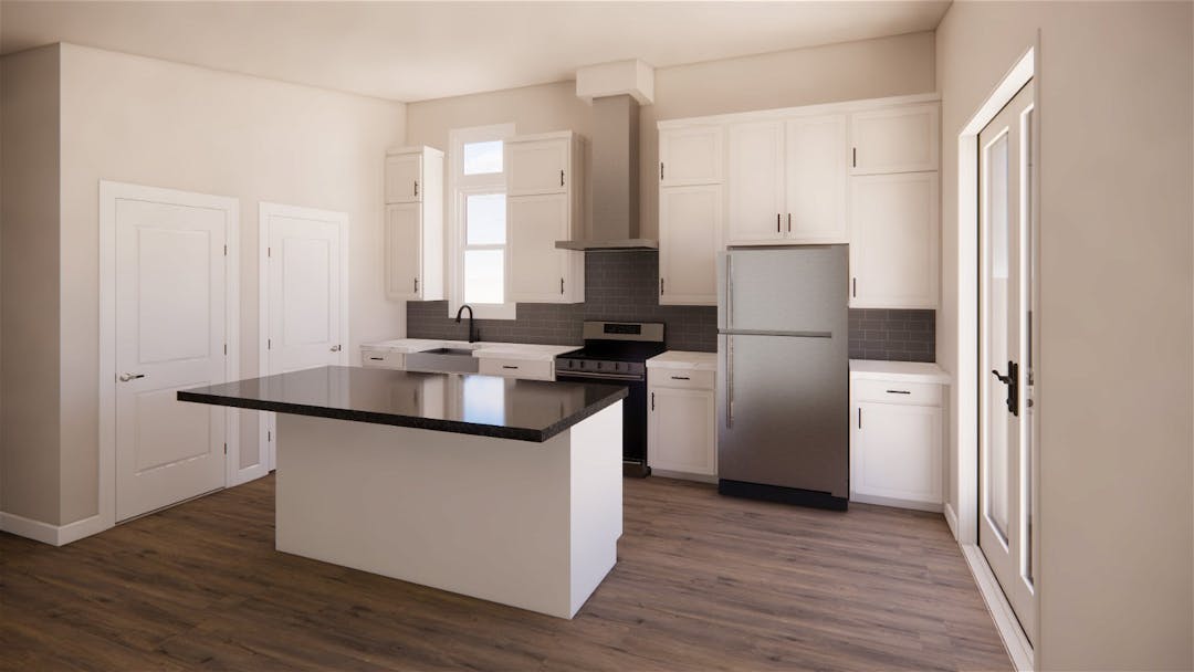 The newport 2.2 kitchen home features