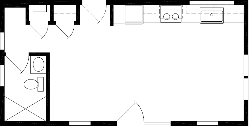 The belmont floor plan cropped home features