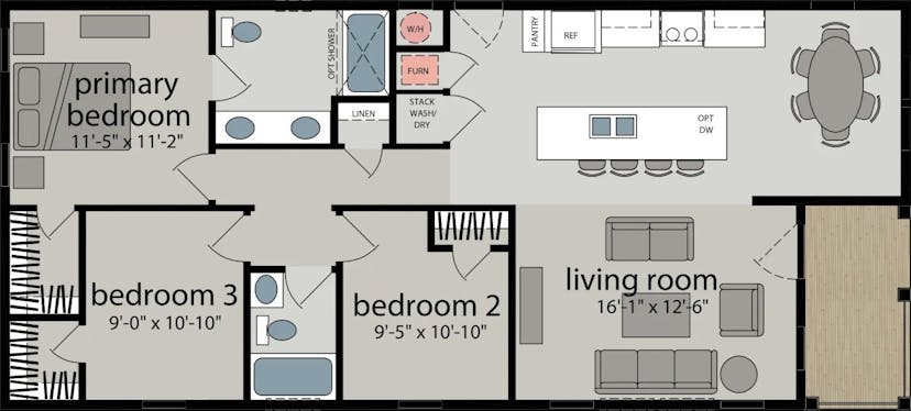 The sonoma floor plan cropped home features